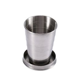 Stainless Steel Folding Cup -304 Stainless Steel, Compact And Portable, Not Easy To Deform, Suitable For Travel, Camping Picnic, Outdoor Shot Glass 25