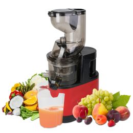 1Pc Cold Press Juicer Machine 300W Electric Slow Masticating Juicer For Whole Vegetable And Fruit With Reverse Function 2 Containers Cleaning Bru