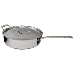 Chef's Classic Stainless Steel 5.5 Qt. SautÃ© Pan with Helper Handle & Cover