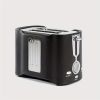 (FST-MBJ-110V)2 Slice Toaster, Quick & Even Results Every Time, Wide Slots Fit Any Size Bread Drop-Down Crumb Tray for Easy Clean Up, Stainless Steel