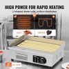 VEVOR Commercial Electric Griddle, 1600W Countertop Half-Flat Top Grill, 122Â°F-572Â°F Adjustable Temp