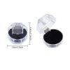 40pcs Black Clear Plastic Ring Boxes Crystal Earrings Jewelry Storage Boxes Display Organizer Case With Foam Insert