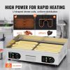 VEVOR Commercial Electric Griddle, 2800W Countertop Half-Flat Top Grill, 122Â°F-572Â°F Adjustable Temp