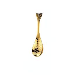 1pc Fish Shape Spoon; Creative Stainless Steel Household Soup Spoon; Teaspoon; Drink Mixing Spoon; Soup Spoon For Home Kitchen Restaurant (Color: golden, size: 6.7inch)