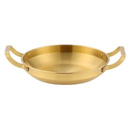 Double Ears Pan Seafood Rice Pan Fried Chicken Tray (Type: 26cm, Color: Gold)