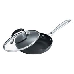 Kitchen Cookware Non-Stick Hard Anodized Frying Pan(USPS Shiping) (Type: 1 Piece, Color: Black)