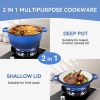 Enameled Cast Iron Dutch Oven with Serving Lid + ENCLOSED THERMAL CIRCLE Design