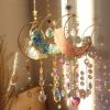 1pc Rainbow Maker Crystal Suncatcher - Enhance Your Home Decor with Aquamarine, Amethyst, and Obsidian - Perfect for Garden, Yard, Bedroom, Balcony