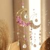 1pc Rainbow Maker Crystal Suncatcher - Enhance Your Home Decor with Aquamarine, Amethyst, and Obsidian - Perfect for Garden, Yard, Bedroom, Balcony